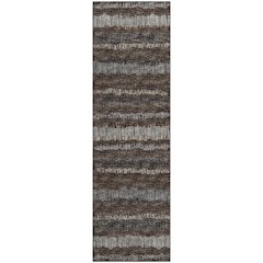 Premium Machine Washable Mayfield  Brown 2'3" x 7'6" Runner Rug