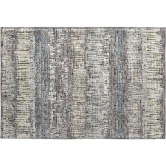 Premium Machine Washable Mayfield  Gray 1'8" x 2'6" Rug