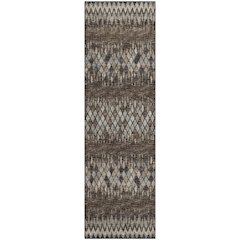 Premium Machine Washable Mayfield  Brown 2'3" x 7'6" Runner Rug
