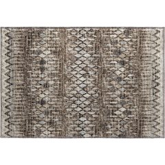 Premium Machine Washable Mayfield  Brown 1'8" x 2'6" Rug