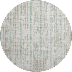 Premium Machine Washable Mayfield  Ivory 8' x 8' Round Rug