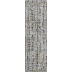 Premium Machine Washable Mayfield  Silver 2'3" x 7'6" Runner Rug