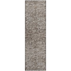 Premium Machine Washable Mayfield  Brown 2'3" x 7'6" Runner Rug