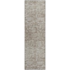 Premium Machine Washable Mayfield  Taupe 2'3" x 7'6" Runner Rug
