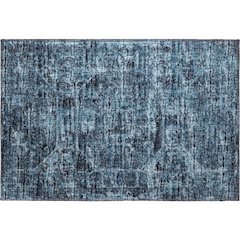 Premium Machine Washable Mayfield  Navy 1'8" x 2'6" Rug