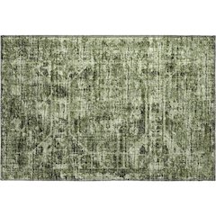 Premium Machine Washable Mayfield  Olive 1'8" x 2'6" Rug