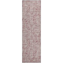 Premium Machine Washable Mayfield  Pink 2'3" x 7'6" Runner Rug
