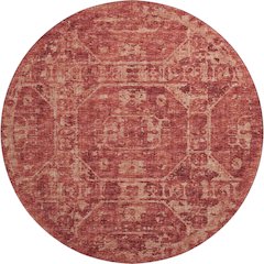 Premium Machine Washable Mayfield  Spice 8' x 8' Round Rug