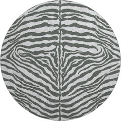Premium Machine Washable Mayfield  Gray 8' x 8' Round Rug