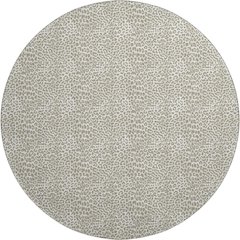 Premium Machine Washable Mayfield  Taupe 8' x 8' Round Rug