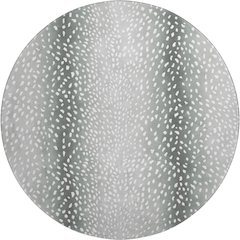 Premium Machine Washable Mayfield  Gray 8' x 8' Round Rug