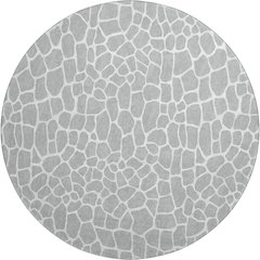 Premium Machine Washable Mayfield  Gray 8' x 8' Round Rug