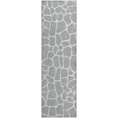 Premium Machine Washable Mayfield  Gray 2'3" x 7'6" Runner Rug