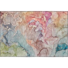 Premium Machine Washable Mayfield  Blue 1'8" x 2'6" Rug