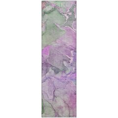 Premium Machine Washable Mayfield  Purple 2'3" x 7'6" Runner Rug