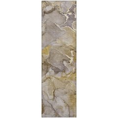Premium Machine Washable Mayfield  Taupe 2'3" x 7'6" Runner Rug