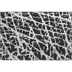 Premium Machine Washable Mayfield  Black 1'8" x 2'6" Rug