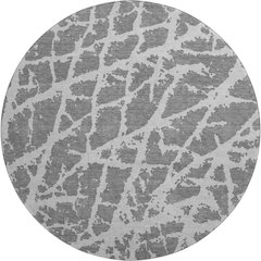Premium Machine Washable Mayfield  Charcoal 8' x 8' Round Rug