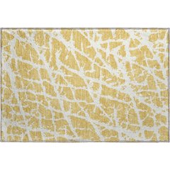 Premium Machine Washable Mayfield  Gold 1'8" x 2'6" Rug