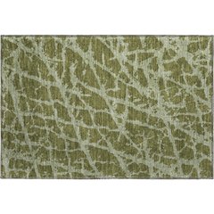 Premium Machine Washable Mayfield  Olive 1'8" x 2'6" Rug