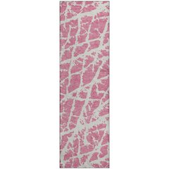 Premium Machine Washable Mayfield  Pink 2'3" x 7'6" Runner Rug