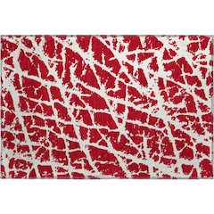 Premium Machine Washable Mayfield  Red 1'8" x 2'6" Rug