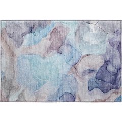 Premium Machine Washable Mayfield  Navy 1'8" x 2'6" Rug