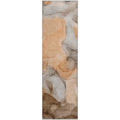 Premium Machine Washable Mayfield  Orange 2'3" x 7'6" Runner Rug