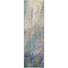 Premium Machine Washable Mayfield  Blue 2'3" x 7'6" Runner Rug