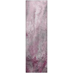 Premium Machine Washable Mayfield  Pink 2'3" x 7'6" Runner Rug