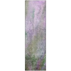 Premium Machine Washable Mayfield  Purple 2'3" x 7'6" Runner Rug