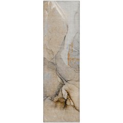 Premium Machine Washable Mayfield  Beige 2'3" x 7'6" Runner Rug