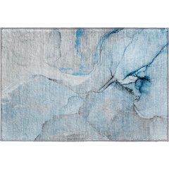 Premium Machine Washable Mayfield  Blue 1'8" x 2'6" Rug