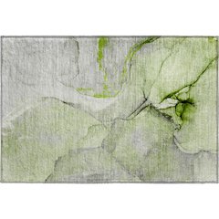 Premium Machine Washable Mayfield  Green 1'8" x 2'6" Rug