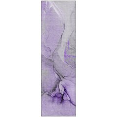 Premium Machine Washable Mayfield  Purple 2'3" x 7'6" Runner Rug