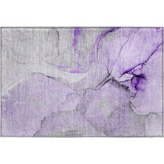 Premium Machine Washable Mayfield  Purple 1'8" x 2'6" Rug