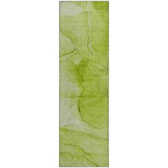 Premium Machine Washable Mayfield  Green 2'3" x 7'6" Runner Rug