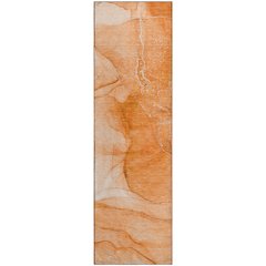 Premium Machine Washable Mayfield  Orange 2'3" x 7'6" Runner Rug