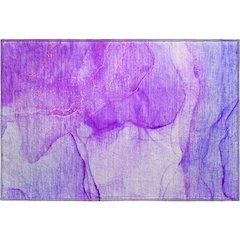 Premium Machine Washable Mayfield  Purple 1'8" x 2'6" Rug