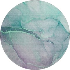 Premium Machine Washable Mayfield  Aloe 8' x 8' Round Rug
