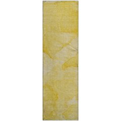 Premium Machine Washable Mayfield  Gold 2'3" x 7'6" Runner Rug