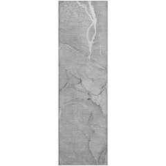 Premium Machine Washable Mayfield  Gray 2'3" x 7'6" Runner Rug