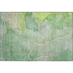 Premium Machine Washable Mayfield  Green 1'8" x 2'6" Rug