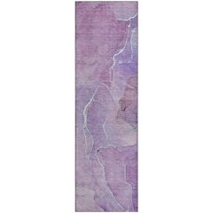 Premium Machine Washable Mayfield  Purple 2'3" x 7'6" Runner Rug