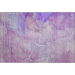 Premium Machine Washable Mayfield  Purple 1'8" x 2'6" Rug