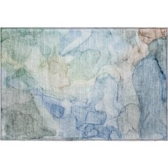 Premium Machine Washable Mayfield  Blue 1'8" x 2'6" Rug
