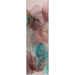 Premium Machine Washable Mayfield  Burgundy 2'3" x 7'6" Runner Rug