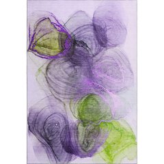 Premium Machine Washable Mayfield  Purple 2'6" x 3'10" Rug