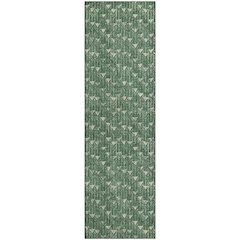 Premium Machine Washable Mayfield  Green 2'3" x 7'6" Runner Rug