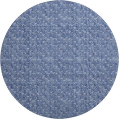 Premium Machine Washable Mayfield  Navy 8' x 8' Round Rug